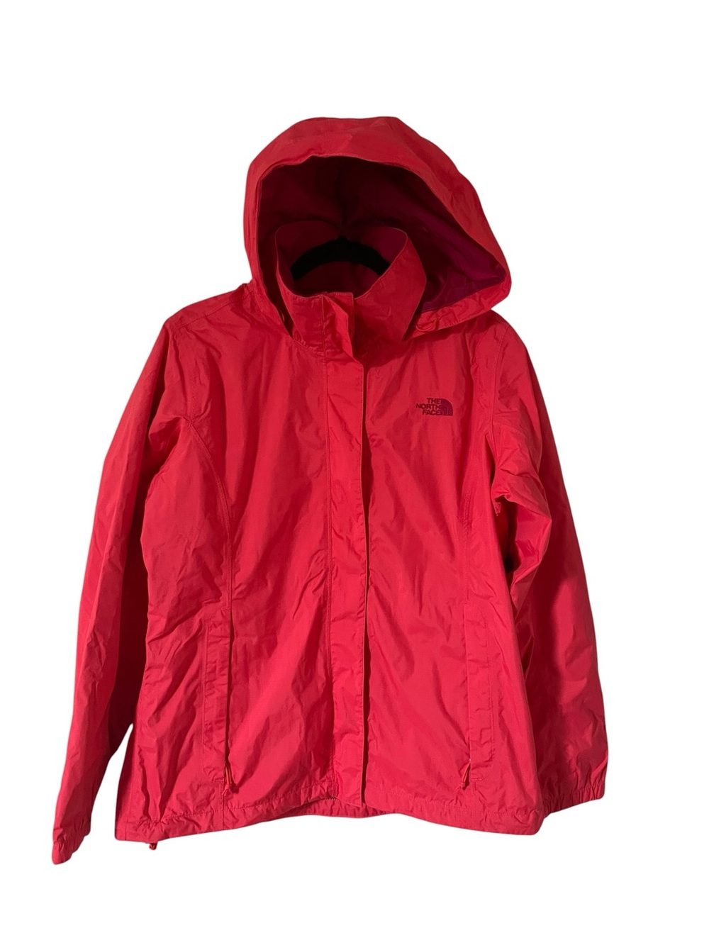 The North Face Red Hooded Rain Jacket